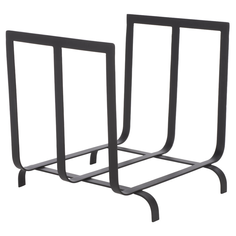 Porte-bûches en métal Bethlynne, Black
