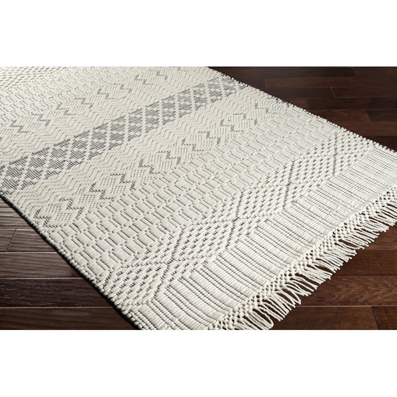 Tapis gris en laine Dulvert, Rectangle 2 pi x 3 pi