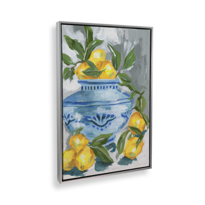 Indigo & Lemon I by Melissa Wang Art Print