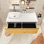 Meuble-lavabo mural simple 47,2 po avec surface solide