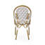 Chaises d'extérieur en rotin PE et aluminium, ensemble de 2, finition bambou