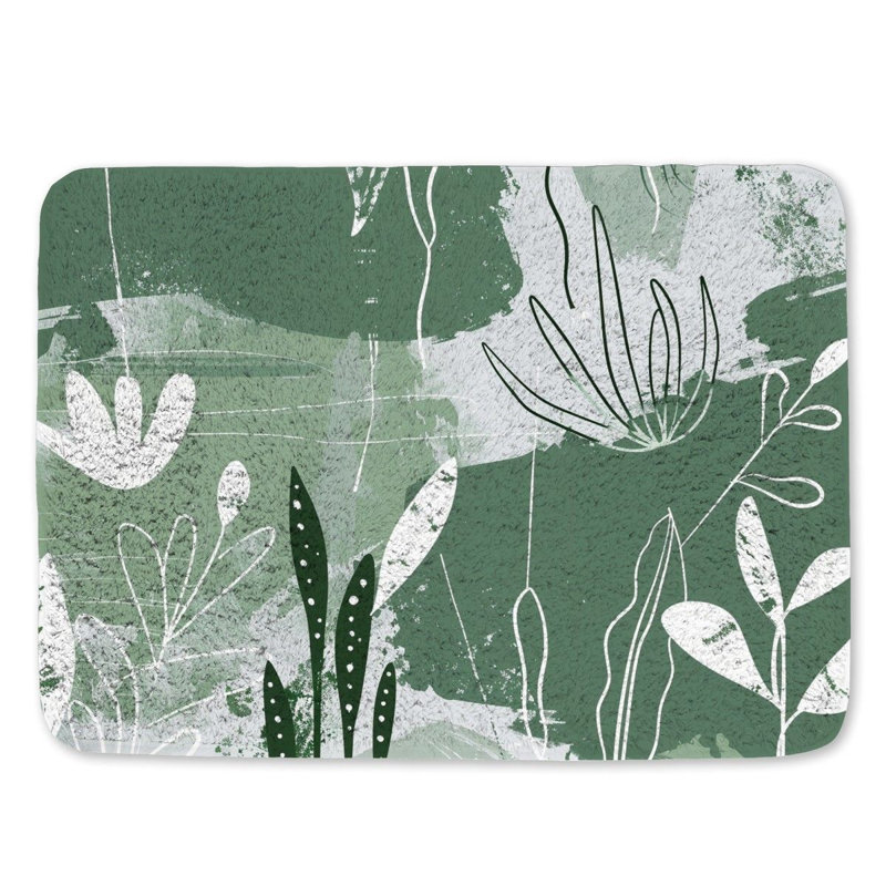 Chrisan Microfiber / Microsuede Non-Slip Bath Mat, 17"W x 24"L