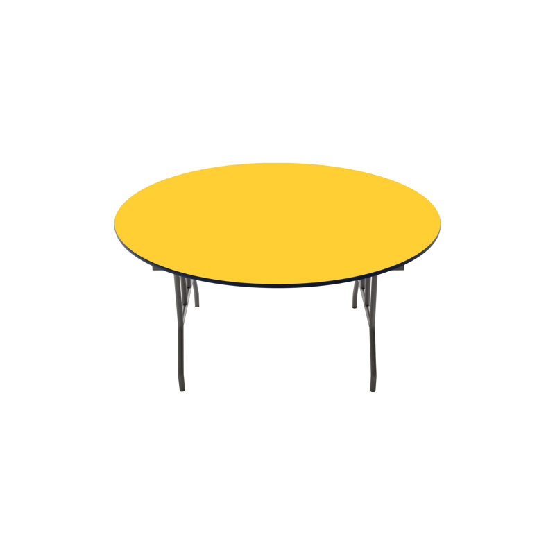 Table pliante - Contreplaqué - Rond, H 29 po x l 42 po x P 42 po