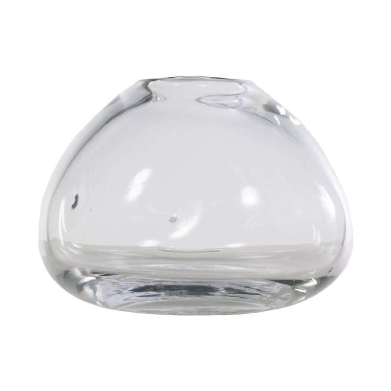 Dimpled Handmade Glass Table Vase