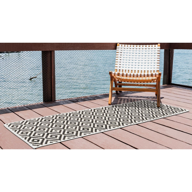 Tapis d'extérieur Jill Zarin Costa Rica, Tapis de couloir 2 pi x 7 pi 1 po