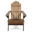 Chaise Weather - bois brun foncé pour patio pliable