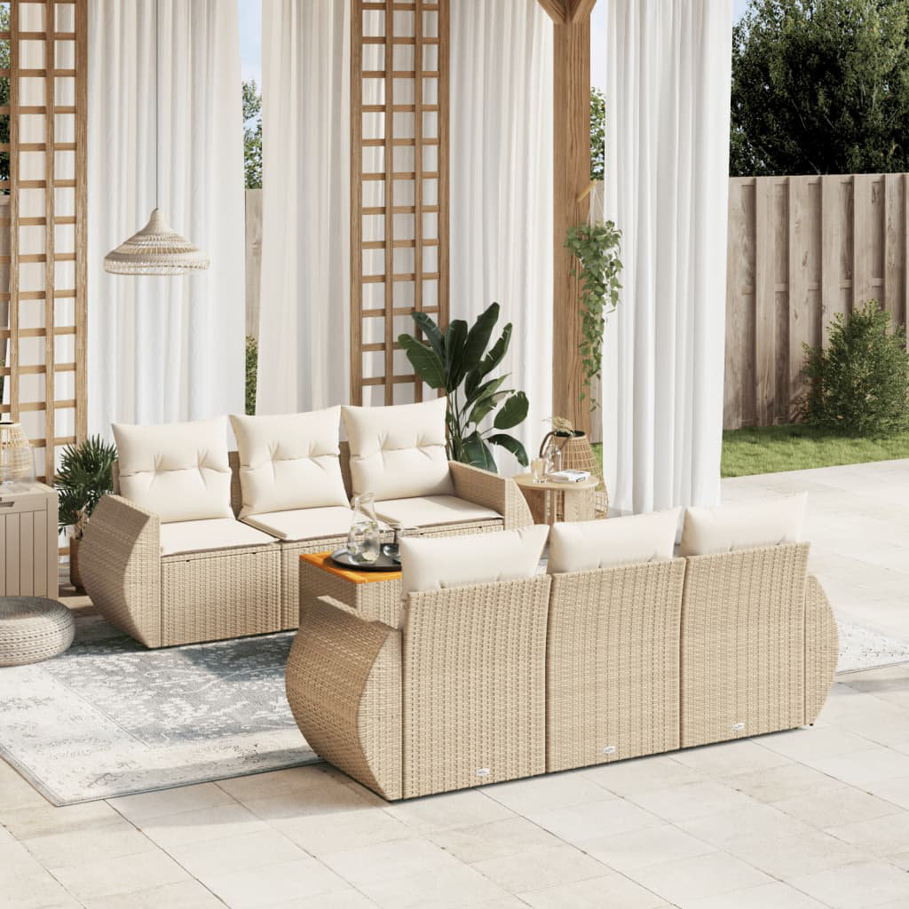 Gartensofa mit Kissen