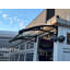 CANOFIX 0.65m Depth Door Canopy Black-Bracket Clear-Sheet