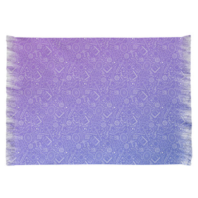 Tapis bleu/mauve à rpg dégradé Mcguigan