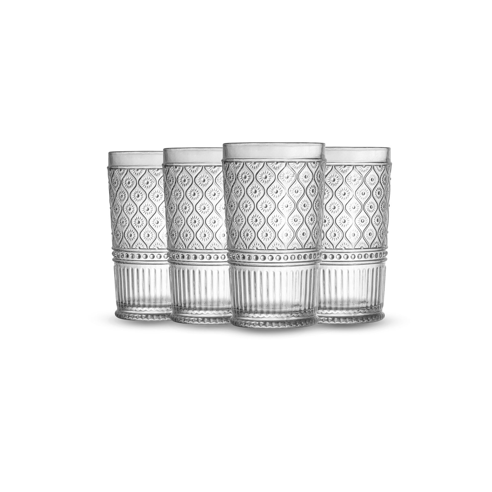 Claro Highball Glasses, 17 oz., Clear