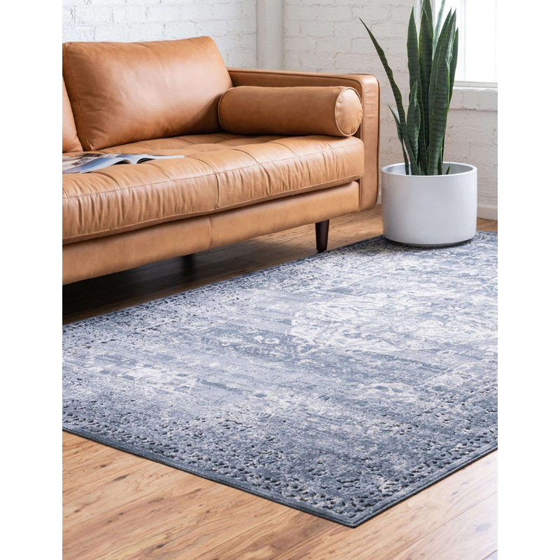 Tapis transitionnel Parrado couleur côtière, Rectangle 9 pi x 12 pi
