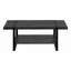 Coffee Table, Accent, Cocktail, Rectangular, Living Room, 48"L, Black Laminate