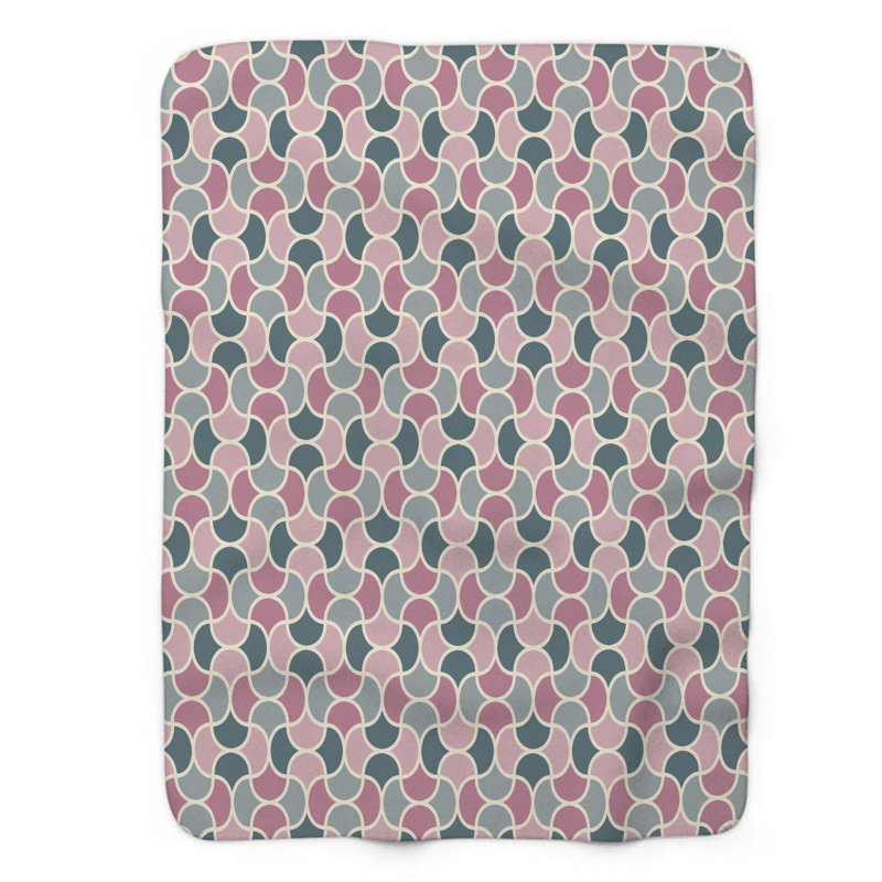 Floral Elegance - Couverture Sherpa 1 pièce de qualité supérieure 0213, L 50 po x L 60 po