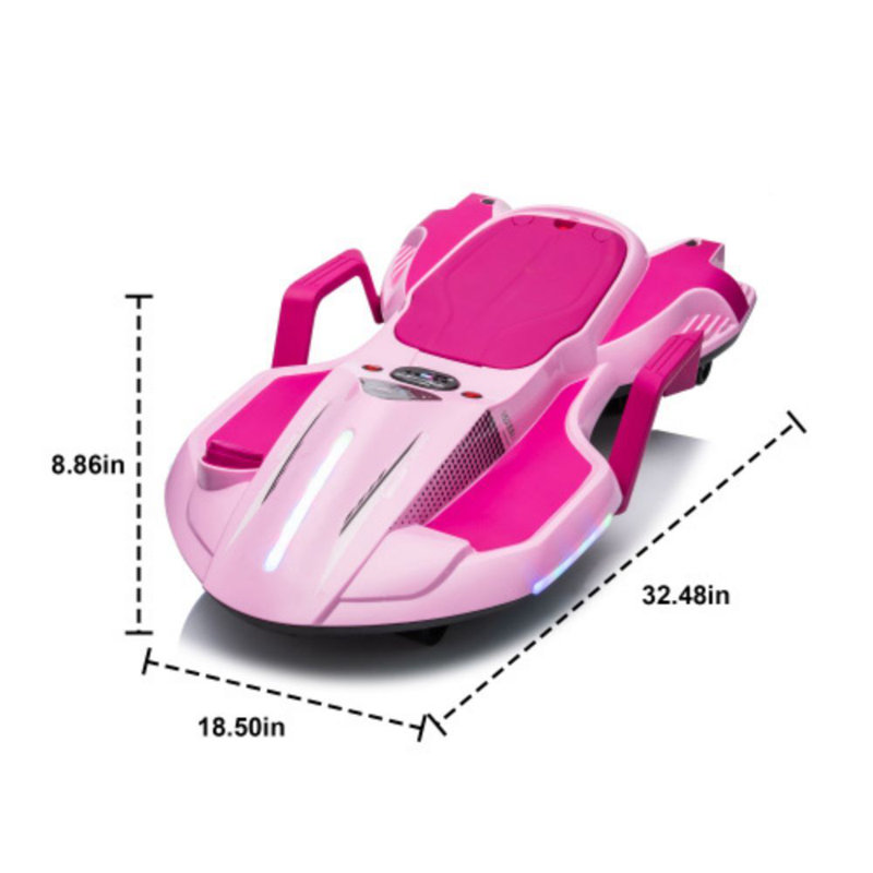 24V Kids Ride On Electric Scooter W/ Helmet Knee Pads,24V Ride On Toy For Kids,Spray Function,2WD 400W Wheel-Hub Motor,5.59-6.84MPH,Gravity Steering,Use For 1-2 Hours,Exercise Your Child Age 6+