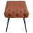 Galiano Rust Upholstered Tufted Bench