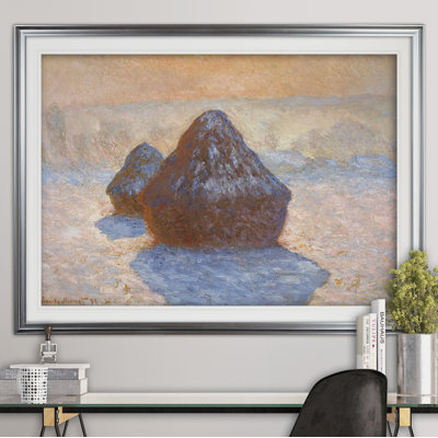 « haystacks white » par claude monet, reproduction de peinture à l’huile