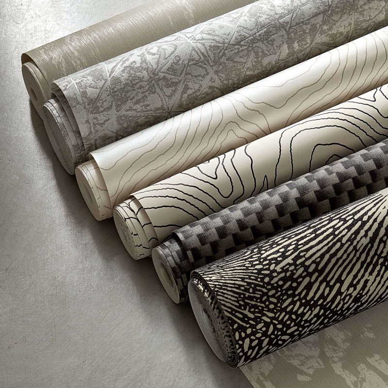 Reflect Skiva Wallpaper, Black Earth
