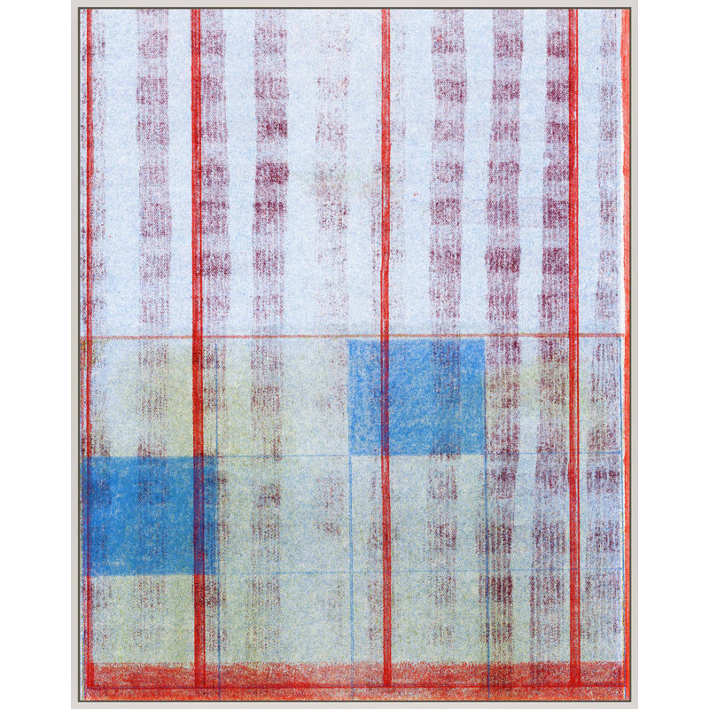 Picnic by Mo Neuharth - Framed Wall Art, 30" H x 24" W, Framed Wrapped Canvas, White