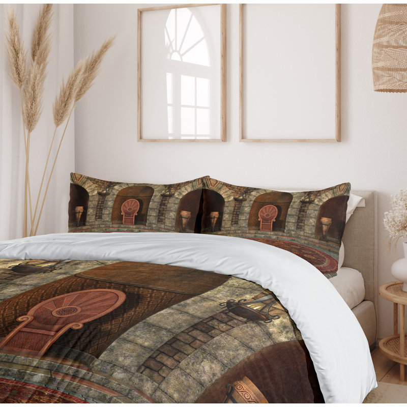 Eclectic Polyester Duvet Cover, King Duvet Cover + 2 Shams