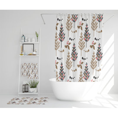 Raheem Polyester Shower Curtain Set