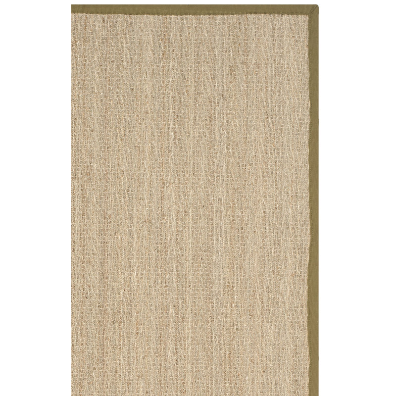 Tapis naturel / olive en lattes de bambou / olive, Rectangle 2 pi 6 po x 4 pi