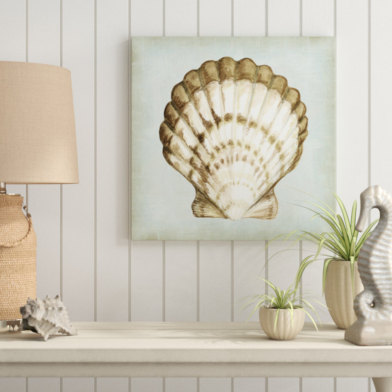 «Sea Dream Shells III» par Vision Studio, reproduction d'art sur toile, H 20 po x l 20 po, Toile tendue