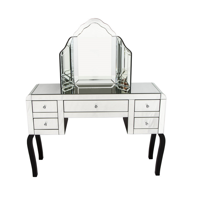 119cm Glass Console Table