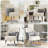 Raymer Barrel Accent Chair Armchair with Pillow, Mid Back Upholstered Sofa for Living Room Home Office-1768537831
