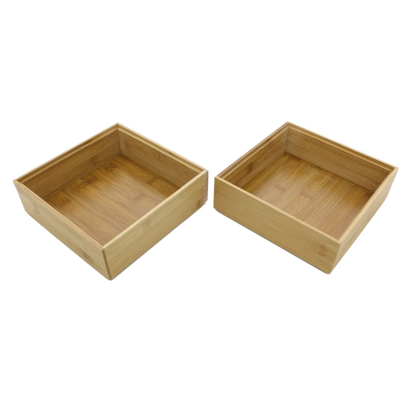 Organisateur de panier en bois massif, H 2,5 po x l 10 po x P 10 po