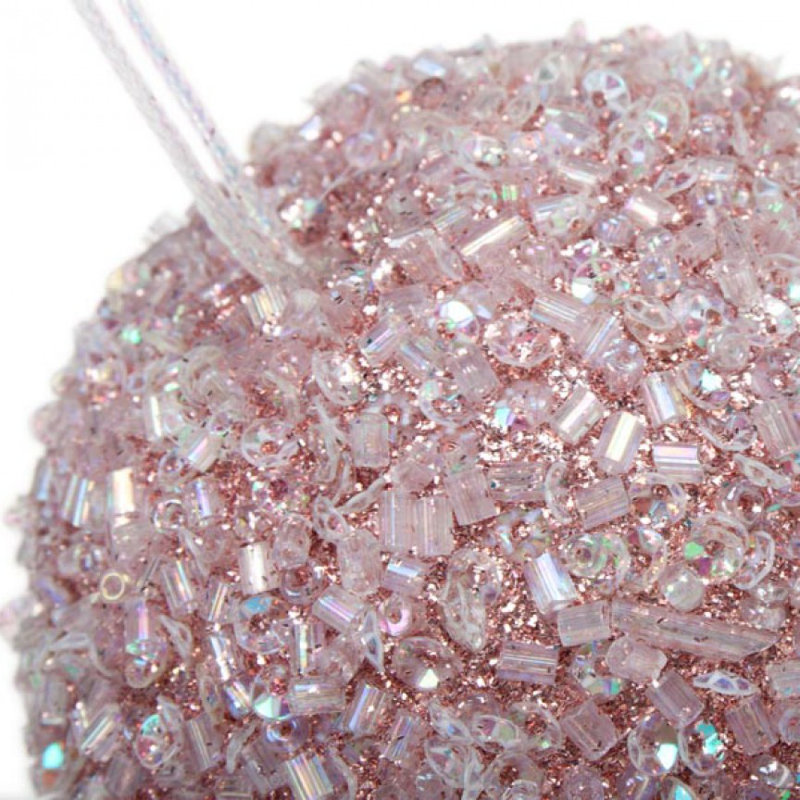 6.5cm Bauble, Pale Pink