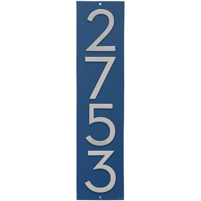 Floating 1-Line Wall Address Plaque