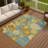 Machine Washable Indoor/Outdoor Emelia ACN2294 Floral Rug-994574634