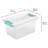Sterilite Plastic Medium Clip Storage Box Container with Latching Lid