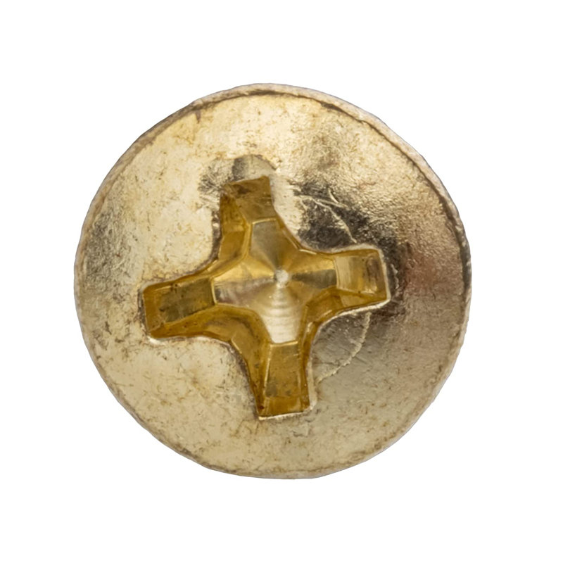 Vis à bois cruciforme laiton