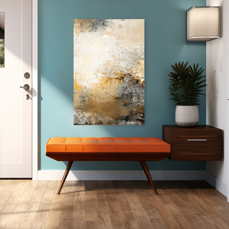 Milestone 1, art abstrait contemporain, H 48 po x l 32 po