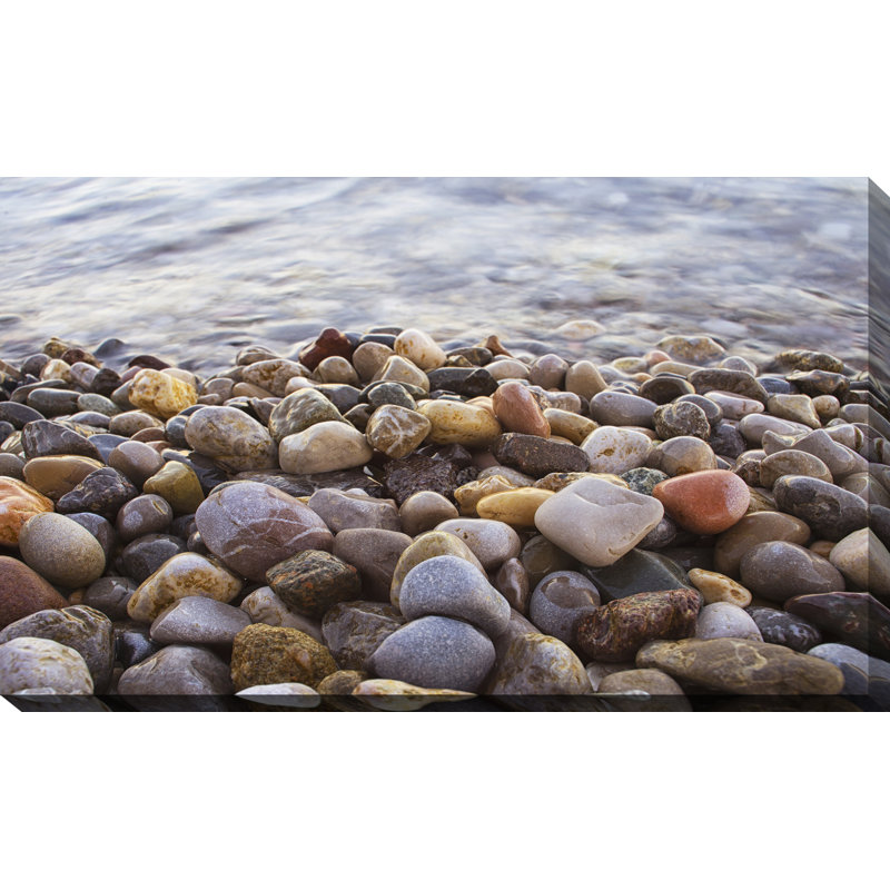 « water pierres », reproduction de photo sur toile tendue, H 36 po x l 60 po x P 1,5 po