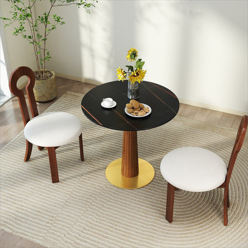 Table de salle à manger Modern Modern, Noir