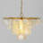 Marivelle 1-Light Dimmable Coastal Natural Capiz Shell Tiered Chandelier