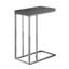 Table d'appoint en gin, forme de C, stratifié étroit de 10 po x 18 po, métal-101190890-101190889
