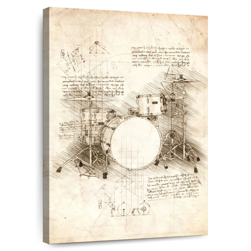 Abarca Drum Set, 39" H x 26" W