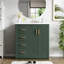 Meuble-lavabo de salle de bain avec lavabo en céramique, meuble de rangement de salle de bain à cadre en bois avec tiroirs et portes à fermeture douce, meuble-lavabo pour organisation-2009017180