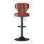 Swivel Faux Leather Bar Stool