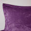 Couette de luxe en velours violet pour lit simple/simple XL, garnie, lavable à la machine, avec oreiller et coussins décoratifs XL violets, couette et taies d'oreiller incluses.