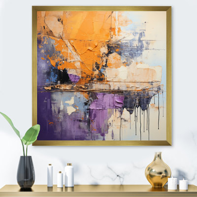Collage Impressions V - reproduction sur toile tendue