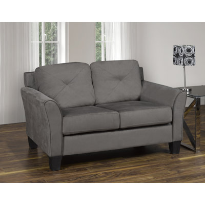 Causeuse Samara MicroSuède KD en gris