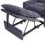 Canapé-lit convertible 3-en-1, fauteuil réglable en velours pour petit salon-1630762905