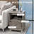 HOMCOM Small Side Table With Storage