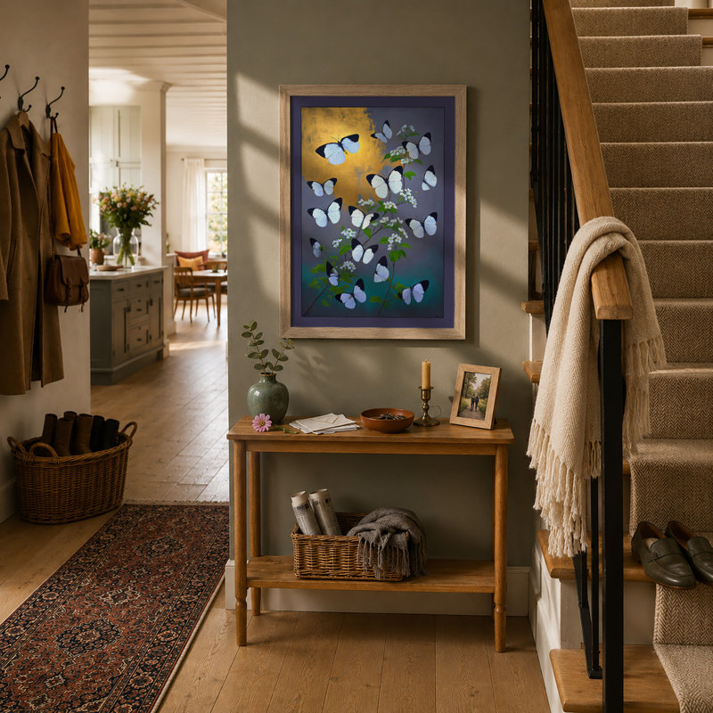 Butterflies And Spectacles Surrealism - Print, A2 - 59.4 x 42.0 cm, Oak