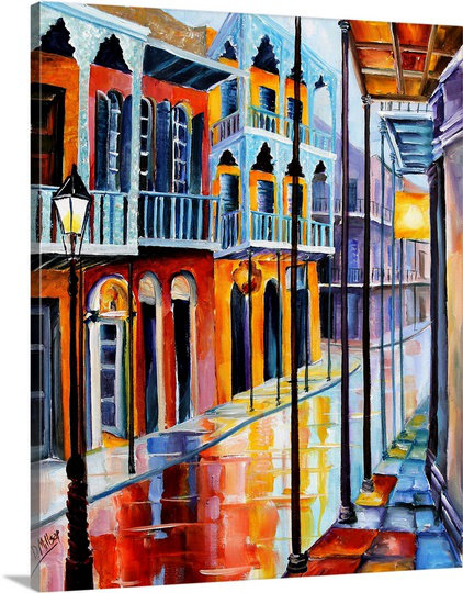 «Dacian Rain on Royal» par Diane Millsap, reproduction d'art sur toile, H 30 po x l 24 po x P 1,25 po