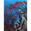 Couple sous le Gulmohar | Acrylique sur toile | Par Ranjith Raghupathy
